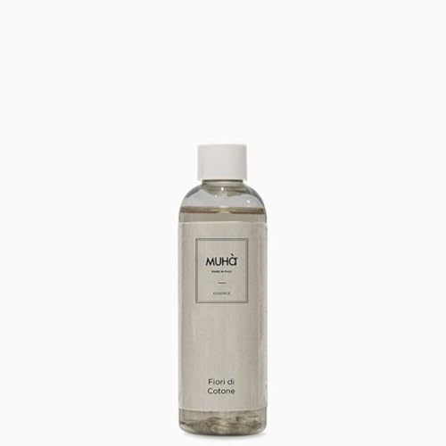 Ricarica Diffusore Di Profumo Di Muhà Da 200Ml. Refill Realizzato In Plastica, Dimensioni: Phi 44 H 162 Mm. Oggetto Di Colore Grigio E Frangranza: Fiori Di Cotone. La Referenza È Rc38 | Profumatore per Ambiente