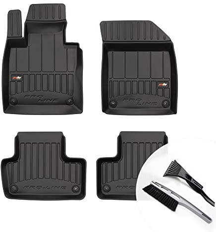 moto-MOLTICO 3D Gummimatten Auto, 4-teiliges Set, Allwetter Gummi Fußmatten, Antirutsch & Wasserfest Autoteppiche - passend für Volvo XC60 II ab 2017