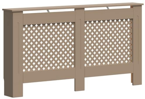 vidaXL Radiator Cover 59.8 MDF Heater Heating Cover Storage Shelf Living Room