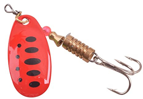 ZZTWER Spinner Rotante Fishing Lure 3.5g 5.5g Cucchiaio Paillettes Metallo Esca Dura Ganci Treble Wobblers Bass Pesca Tackle