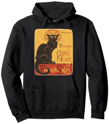 Tournee du Chat Noir de Rodolphe Salis Vektor Art Pullover Hoodie