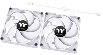 Thermaltake CT140 PC Cooling Fan | 140‑mm‑Lüfter | White | 2 Pack