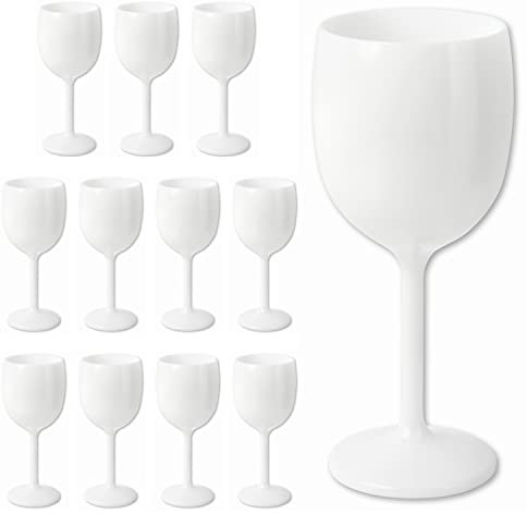Schramm® Mehrweg Weingläser in weiß wählbar 6, 12, 24 oder 48 Stück Champagner Glas Sektflöten Sektkelch Stielglas Champagner Gläser Fassungsvermögen, Größe:12 Stück