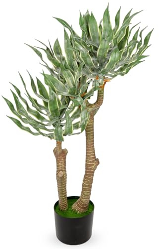 Künstliche Agavenpflanzen, 91 cm, große Yucca-Elefantipen in Töpfen, Agave, Americana, künstlicher Baum für Zuhause, Büro, Dekoration