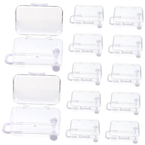 SOLUSTRE 12stücke Mini-koffer-geschenkboxen Kleine Reise-motiv-geschenkboxen Für Süßigkeiten Hochzeitsdekorationen Und Partygeschenke