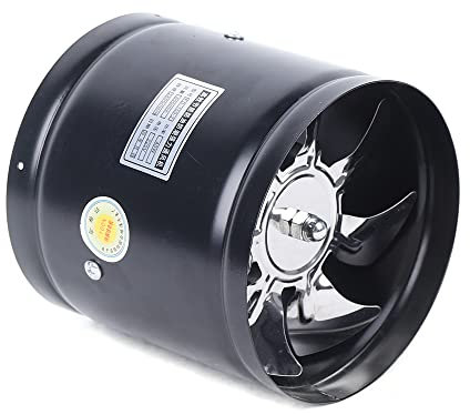 SuhoFutus Ventilatore tubolare da 150 mm, 40 W, ventilatore tubolare da 500 ㎡/h, ventola di scarico per tubi radiali, bassa rumorosità, per giardino d'inverno, serra, garage, cucina