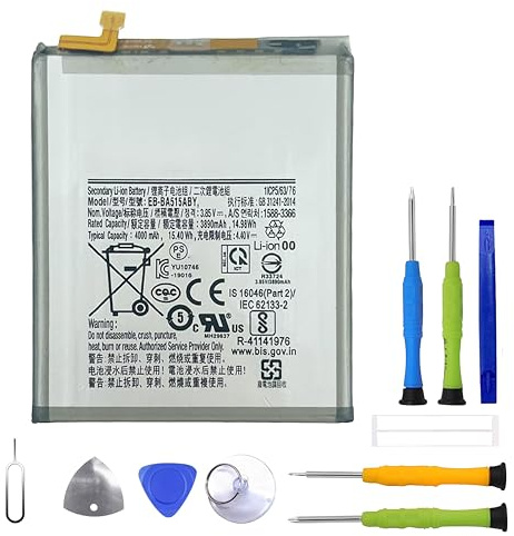 ERYNK Galaxy A51 EB-BA515ABY Batterie de rechange pour Galaxy A51 SM-A515F, SM-A515F/DSN, SM-A515F/DS avec kit d'outils