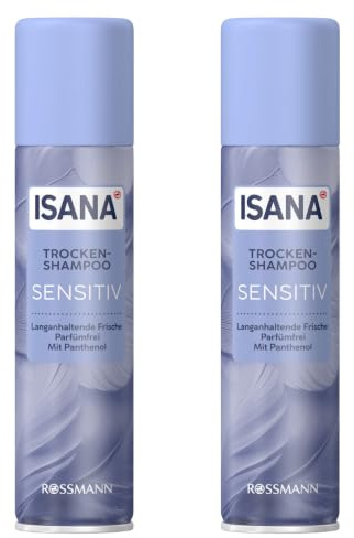 ISANA 2er Pack ISANA Trockenshampoo Sensitiv | 2x 200ml