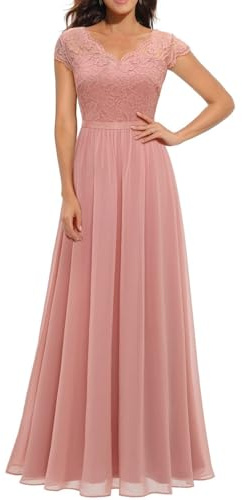 FUPODD Abendkleider Elegant Für Hochzeit Sommerkleid Damen Lang Kleid Hochzeitsgast Abschlusskleid Maxikleid Sommerkleider Damen Leicht Und Luftig Cocktailkleid Abendkleid Ballkleid Kleider Sommer