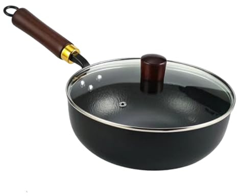 Padella in ferro,Padella in ferro antiaderente forgiata a mano giapponese – non rivestito forgiato a mano con proprietà antiaderenti per piano cottura a induzione, cottura naturale per cucina