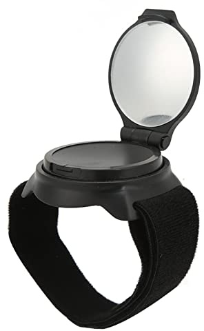 Miroir de poignet à vélo, miroir de recul convexe de 5 cm à 360 ° Bitulateur de vélo de dossier noir portable Brand de bras pour la route de montagne