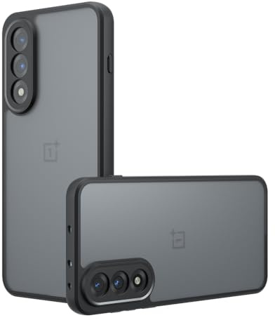 TQLGY Matte Case for OnePlus Nord 5 5G, Shockproof Military Grade Drop Protection, Frosted Translucent Skin-Touch Hard Back Slim Phone Cover, Black