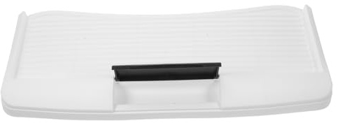 UKCOCO Plateau Coulissant pour Clavier Bureau, Support Réglable Ergonomique, Extraction Facile, en Plastique Blanc, pour Bureau Et Domicile