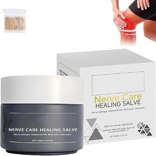 Crema Per I Nervi Elycura, Unguento Curativo Per I Nervi Elycura, Creme Naturali Per Il Massaggio Muscolare, Creme Lenitive Per La Pelle Di Schiena, Collo, Mani E Ginocchia (1pcs)