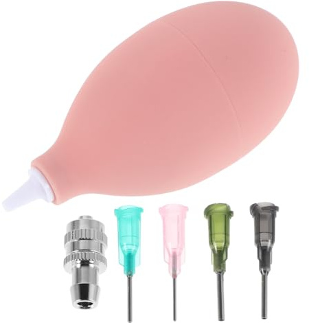 HIAKDOFT Keramik Glasur Applikator Set Präzisionsspitzen Flasche Zum Auftragen Von Unterglasur Töpferwerkzeuge Und Zubehör Für Tonmodellierung Mit 1 Extrusionsflasche 4 Nadeln 1 Anschluss