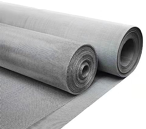 Malla de alambre de acero inoxidable 304 20 malla fina ideal para ventanas, cocina, barrera de topos, alambre de aviario, duradero, 1 x 8 m, pantalla de protección