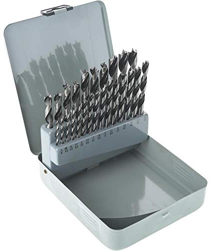 Steelex D1034 Deluxe Brad Point Bit Set, 25-Piece