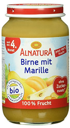Alnatura Bio Birne mit Marille, nach dem 4. Monat, 190 g