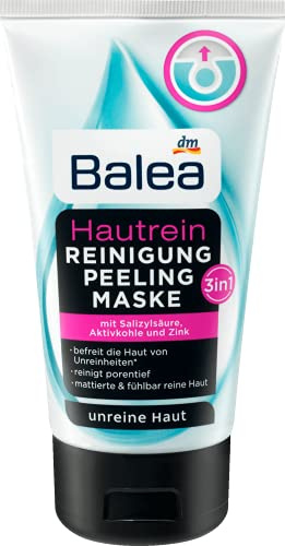 Balea Hautrein 3in1 Reinigung, Peeling und Maske, 5er Pack (5 x 150 g)