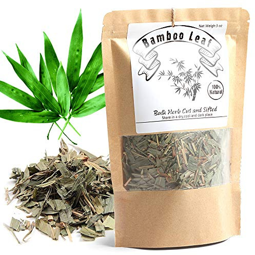 EidolonGreen [China Medicinal Herb] Bamboo leaves tea,Organic Bamboo Leaf Tea, (DanZhuYe/淡竹叶/댓잎 티백 차) Chinese Herbal Dried Loose Leaves (3 Ounce (Pack of 1))
