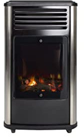 Fireside Estufa portátil a Gas Manhattan Metalizado 3,4 kW