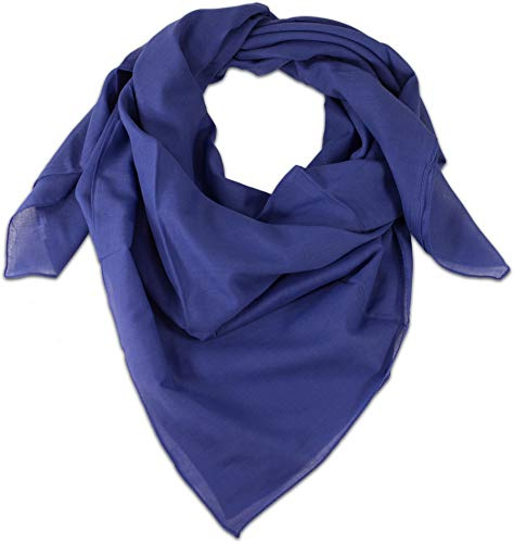 fashionchimp BASIC-Baumwolltuch in Uni-Farben, Unisex-Halstuch aus 100% Baumwolle, quadratisch, Damen und Herren