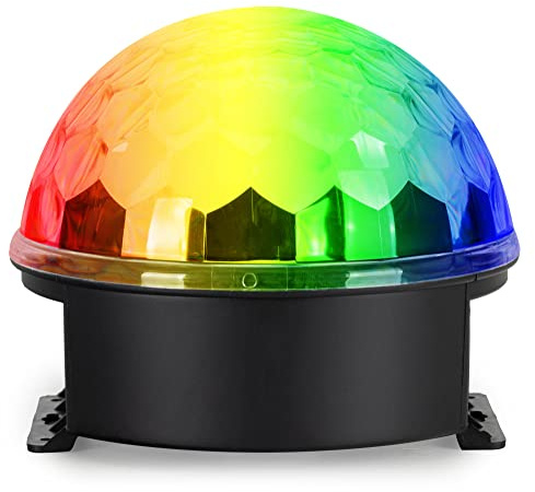 Showlite PBS-20 Party-Ball - RGBAWUV LED Discokugel für Party, Bar und mobile DJs - Disco Lampe mit Stromversorgung über USB-Netzteil - Musikgesteuerter Lichteffekt - Discolicht für Kinder