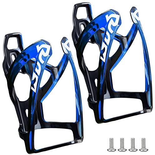 Suruid Flaschenhalterung Fahrrad, Flaschenhalter Fahrrad Zubehör, Getränkehalter, Wasserflaschenhalter Trinkflaschenhalter Leichter für Mountainbikes,Rennräder Blau-2er Pack