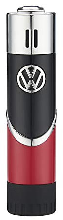 VW Gasfeuerzeug - Bus Typ 2 T1 (Variante 2) - Original Volkswagen Bus Samba Retro Feuerzeug Nachfüllbar Zigarettenetui Metall Gas Souvenir Geschenk Fan Idee Set Metall Box