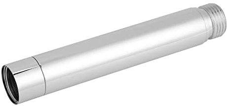 Aramox universal verlängerung für duschkopf Duschverlängerungsrohr, 4-Zoll-Edelstahl-Duschverlängerungsrundrohr mit Verchromung für Badezimmerzubehör