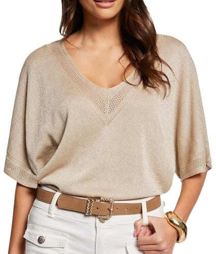 Morgan Jersey escote en V manga corta Lino L