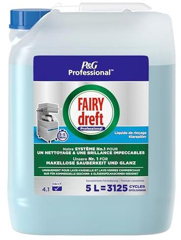 Fairy Professional Klarspüler für Spülmaschinen, 5L, professionelle Formel für den Einsatz in Gewerblichen Küchen
