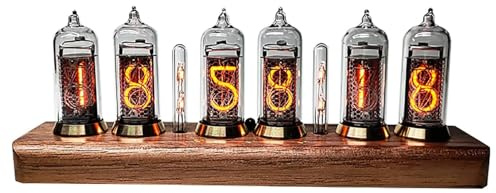 Orologio Vintage A Tubo Nixie, Orologio Luminoso In-14, Display Lcd A Colori A 6 Bit, Display Fotografico Digitale, 10 Livelli Di Luminosità Regolabili, Per La Decorazione Della Scrivania Della Camera