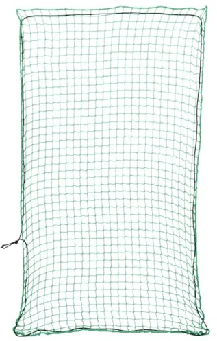 vidaXL Filet pour remorque avec Corde élastique Vert 3,5x2 m PP, Filet de Chargement, Filet de Chargement pour remorque, Couverture de remorque en Maille