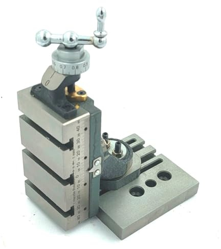 Buyohlic Mini Vertical Milling Slide with Base Plate- Direct Mounting on 7 x 14 Mini Lathe Machine ((SwivelType-No Clamp))