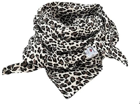 Glückspilz I Musselin Tuch Damen | Musselin Schal Damen | 130 x 130 cm | Schals & Tücher für Damen | Baumwolle | Musselintuch | XXL | LEO SAND