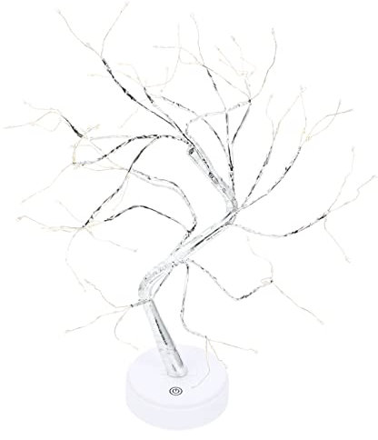 WHAMVOX Led Baumlampe Mit Touchschalter Warmweiße Leds Batteriebetrieben Und Usb Dekoratives Baum-nachtlicht Für Wohnzimmer Schlafzimmer Stimmungsvolle Beleuchtung Langlebig Und Energiespa