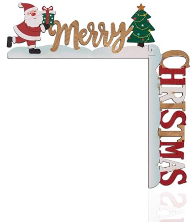 Scinzene Weihnachtsdeko, Deko Weihnachten, Weihnachtsdeko Tür, Türdeko Weihnachten, Weihnachtsdeko Innen, Türrahmen Deko, Weinachtsdekorationen, Weihnachtsdeko Holz, Türrahmen Deko Weihnachten