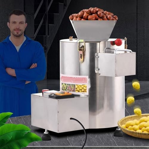 Sgusciatore di noci Macchina per sgusciare le castagne automatico Sgusciatore di castagne Sbucciatore Macchina elettrica per sbucciare i semi Schiaccianoci,220Vplug-in