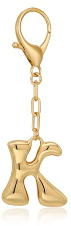 LILIE&WHITE Schlüsselanhänger mit Buchstaben, Stilvolles Design in Gold, Farbtreu & Langlebig, Personalisierte Geschenkidee für Geburtstag, Jahrestag und besondere Anlässe Geschenkidee