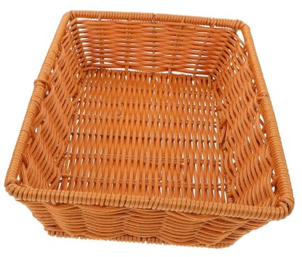 ROMISBABA Baskets Woven Baskets Bread for Serving Rattan Bread Warming Kitchen Counter