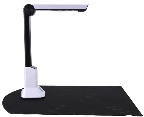 Swiixxer Dokumenten Kamera für Lehrer, Tragbarer USB Dokumenten Kamera Scanner mit StäNder 8MP HD A4 Format Cam Foto Scanner