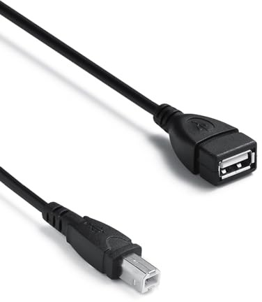 NSGWKZD USB-A 2.0 Female to USB-B Printer Cable Adapter 1.64 FT