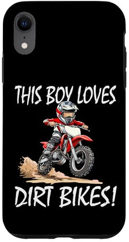 Ce garçon aime les motos tout-terrain, les motos tout-terrain pour enfants Coque pour iPhone XR