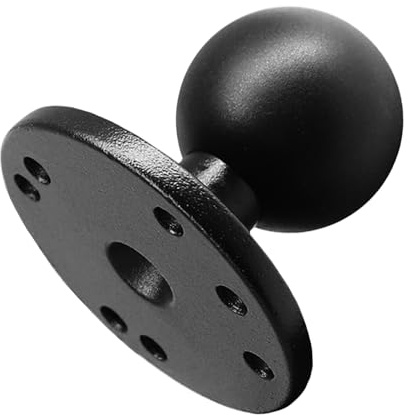 AGEofDMS 1,5 Zoll/C-Größe / 38mm Kugelhalterung aus Aluminiumgusslegierung, AMPS-Loch-Rundplattenbasis, Kompatibel mit RAM Mounts und Doppelsockelarm