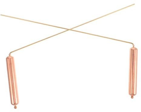 ABOOFAN 2pièces Baguettes De Sourcier Cuivre Pur pour Localisation Or Et Chasse Aux Fantômes Outil Léger Et Solide Manche Long pour Utilisation Terrain