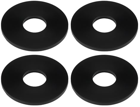 Briny River 4 guarnizioni per serbatoio WC, 58 x 20,5 x 3 mm, guarnizione per sifone 7412, compatibile con JOMO
