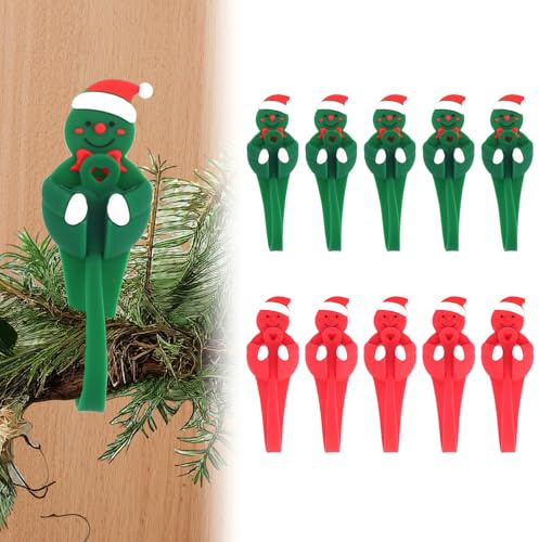 Fukaisu 20pcs Reusable Christmas Garland Hangers for Mantle, No Hardware Adhesive Strap Wreath Hanger Silicone Wreath Hooks Holders Ties for Door Fireplace Stocking Stair Railings
