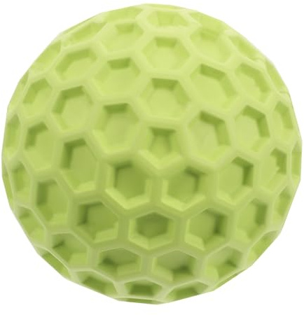 TOGEVAL Pelota Interactiva para Perros Grande Verde Juguete de Goma Resistente para Morder Bola Flotante con Sonido para Reducción de Aburrimiento y Cuidado Dental