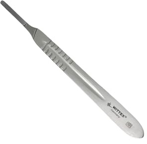 Wittex Scalpel Holder No.4 - Precision Stainless Steel Scalpel Handle for Scalpel Blades